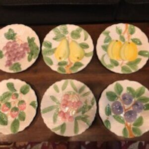 Vintage 1987 Fruit DuJour by Shafford Majolic 13 piece set